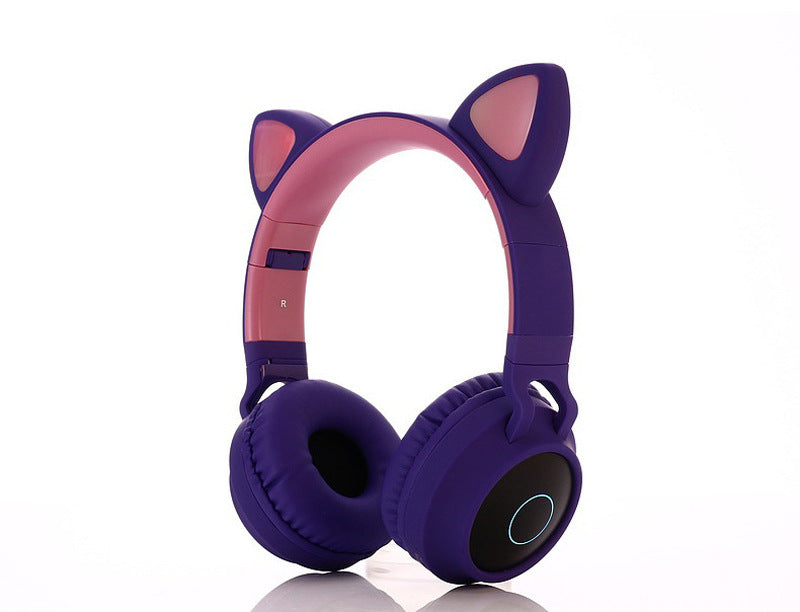 Head-Mounted Girl Cat Ear Wireless Bluetooth Headset