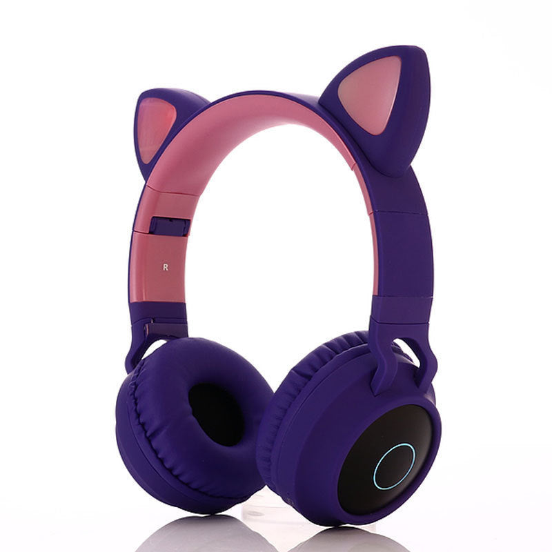 Head-Mounted Girl Cat Ear Wireless Bluetooth Headset