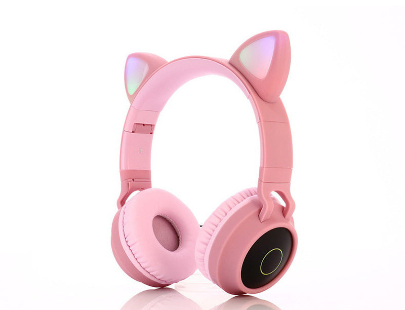Head-Mounted Girl Cat Ear Wireless Bluetooth Headset