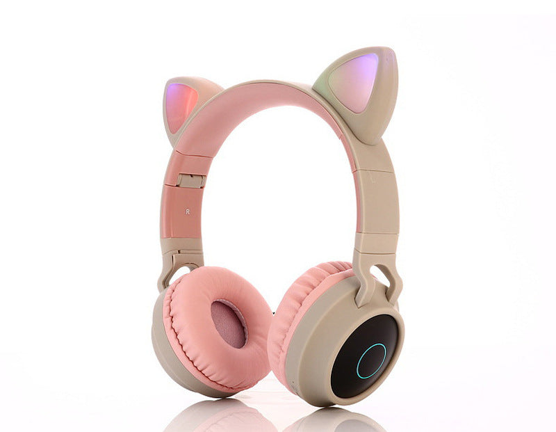 Head-Mounted Girl Cat Ear Wireless Bluetooth Headset