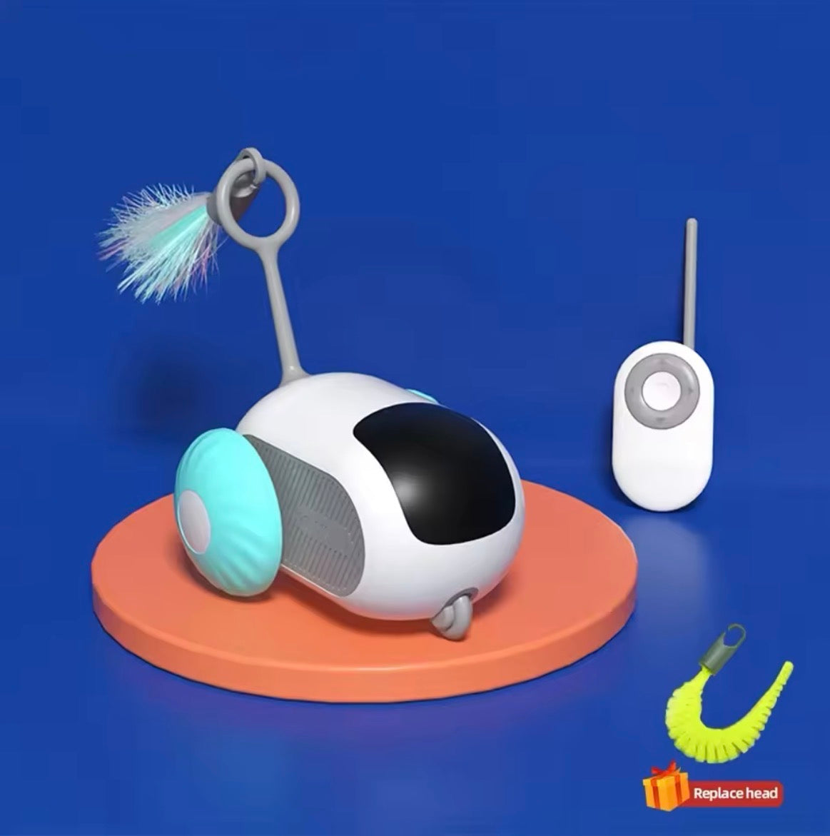 Smart Moving Remote Controlled Cat Toy 2 Modes Automatic Toy Car