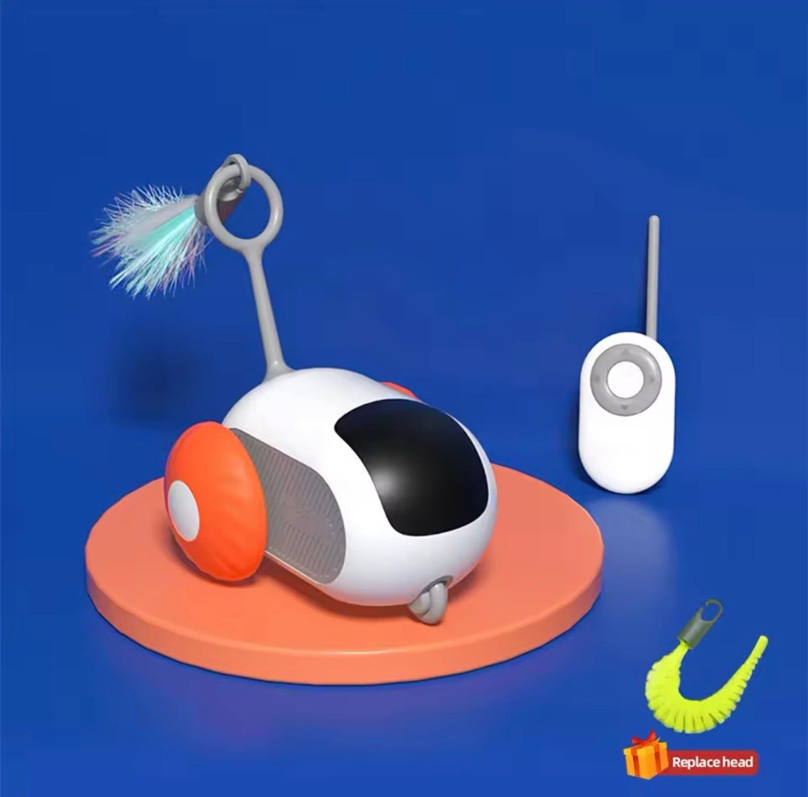 Smart Moving Remote Controlled Cat Toy 2 Modes Automatic Toy Car