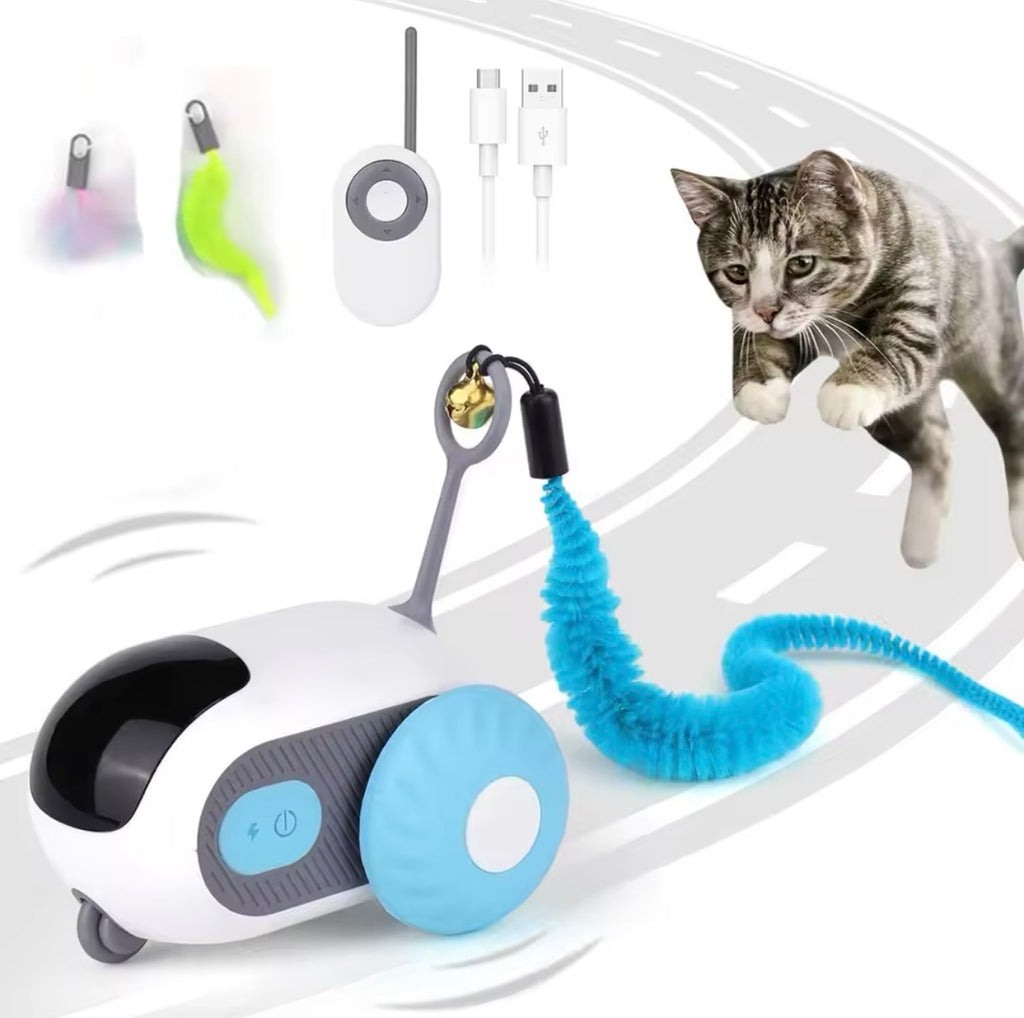 Smart Moving Remote Controlled Cat Toy 2 Modes Automatic Toy Car