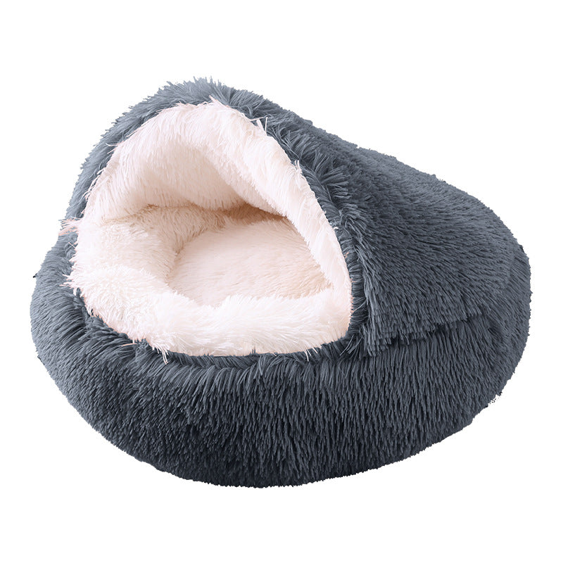 Half-Enclosed Pet Bed
