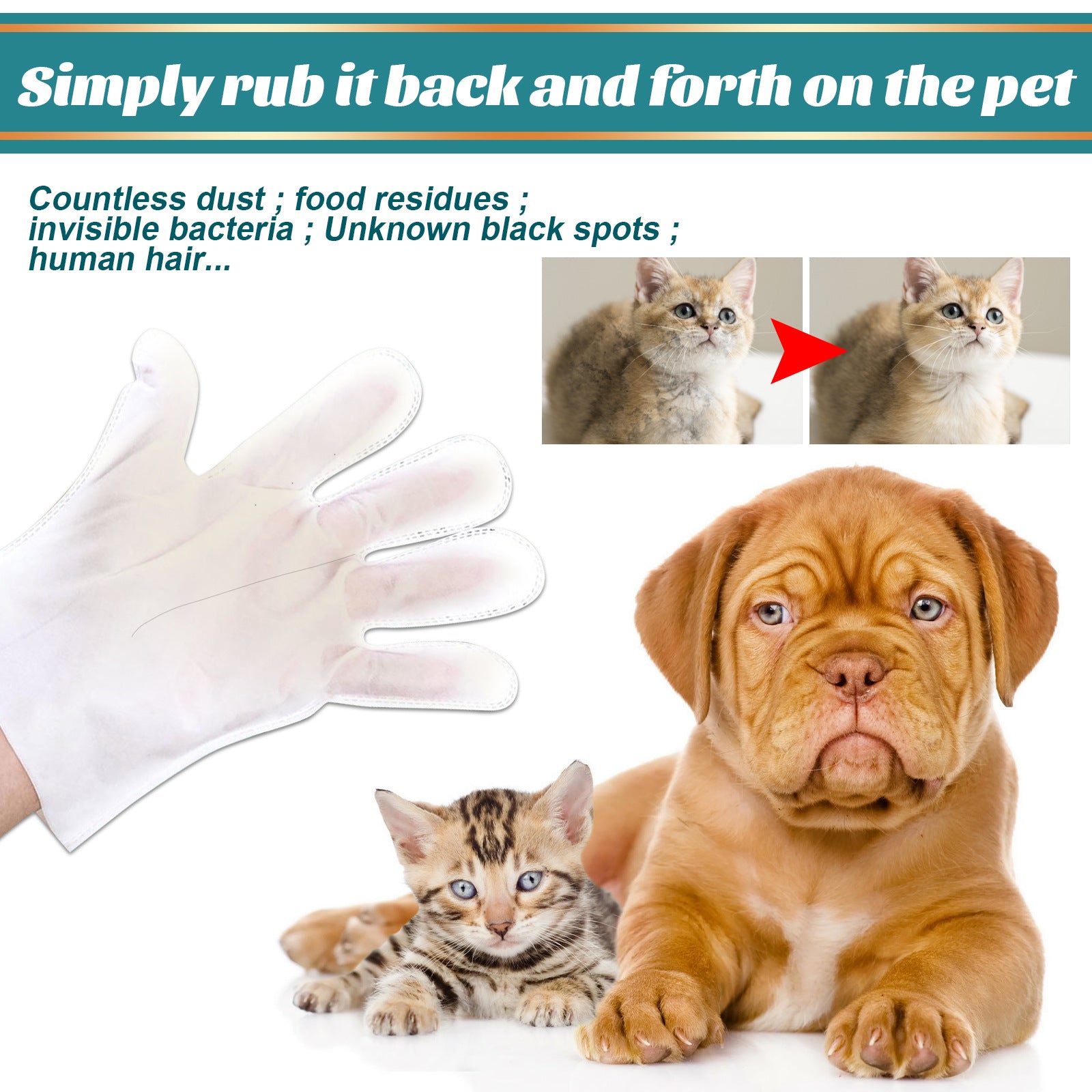 Pet Disposable Cleaning Gloves