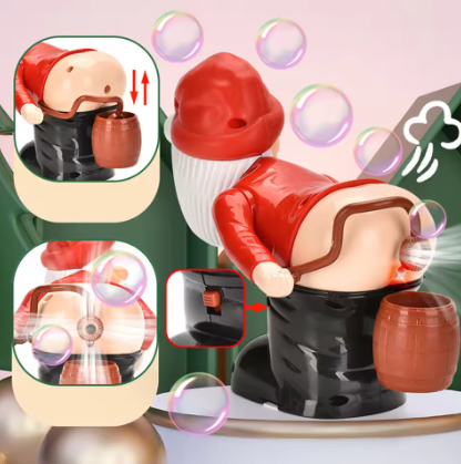 Farting Santa Bubble Machine