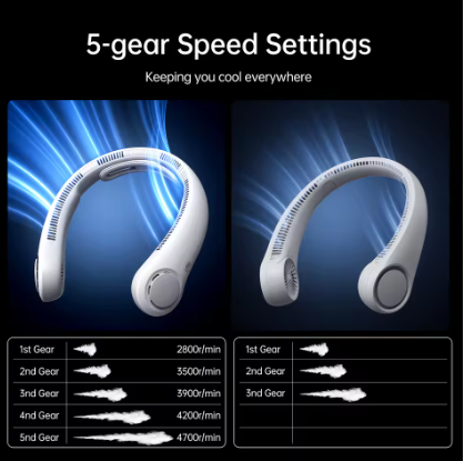 Rechargeable Mini Neck Fan