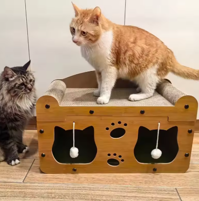 2-in-1 Cat Scratcher House