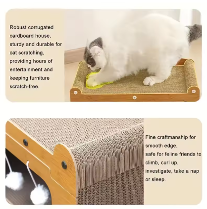 2-in-1 Cat Scratcher House
