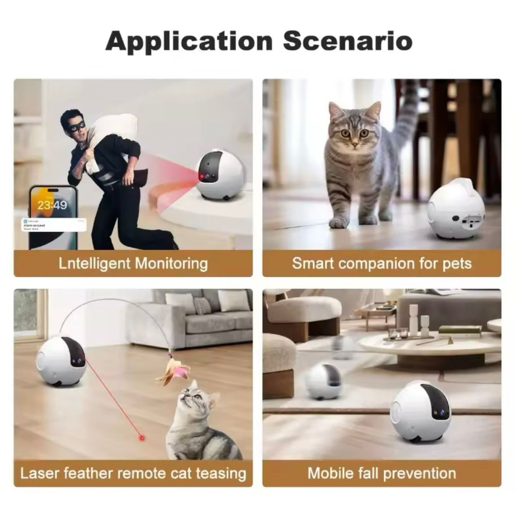 Pet Surveillance Camera 4MP 360° Robot Camera (Bidirectional Dialogue ,Motion Detection)