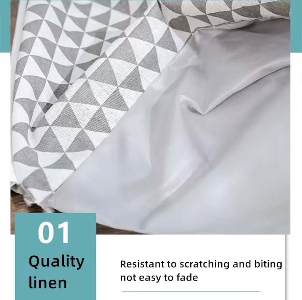 Portable Removable Washable Canvas Pet Dog Cat Tent Kennel Bed