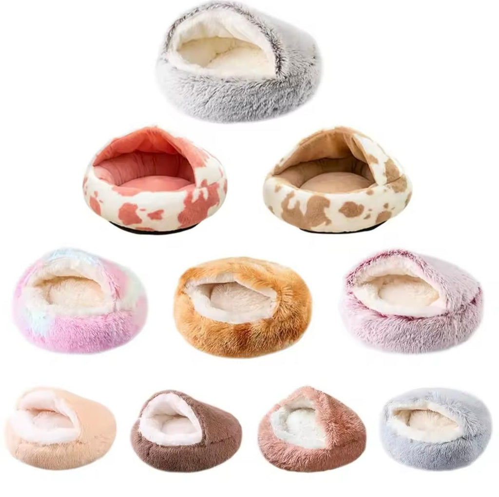 Half-Enclosed Pet Bed