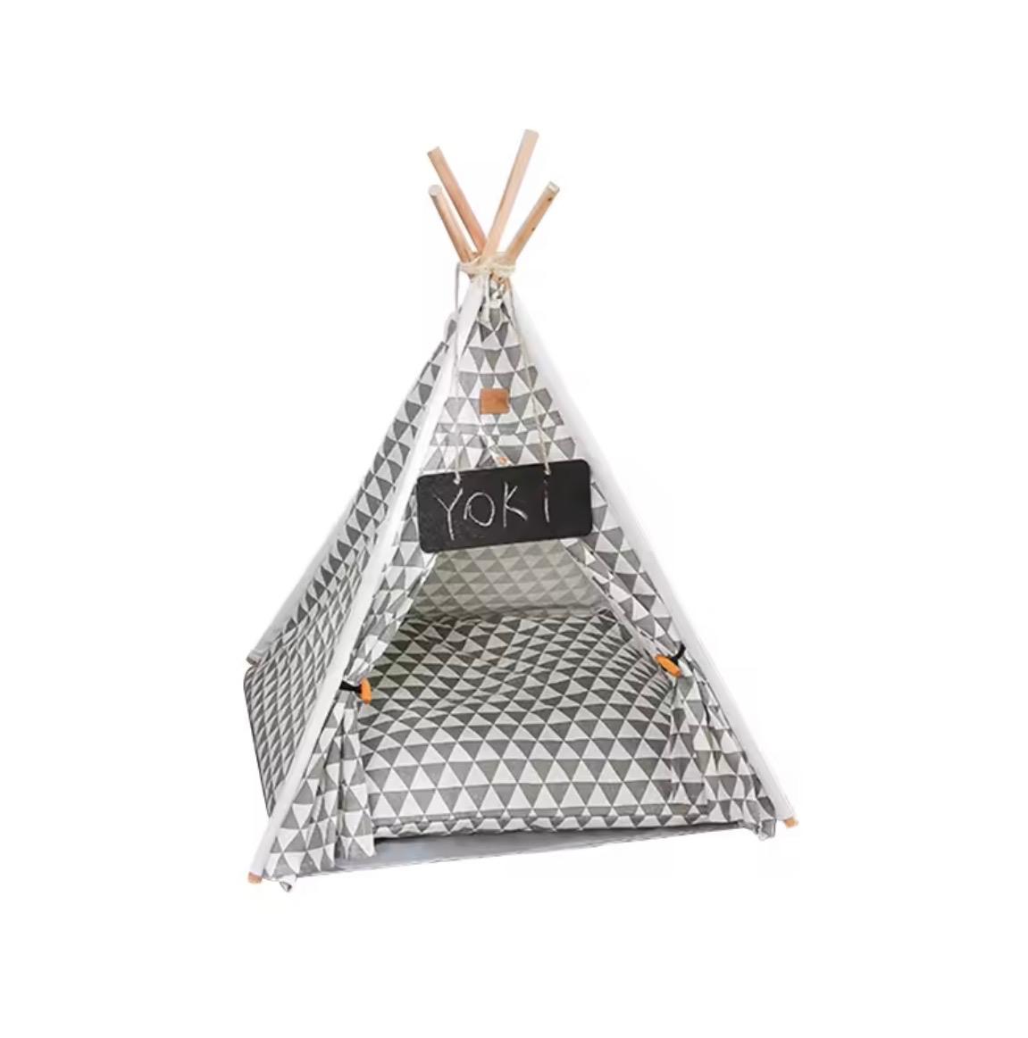 Portable Removable Washable Canvas Pet Dog Cat Tent Kennel Bed