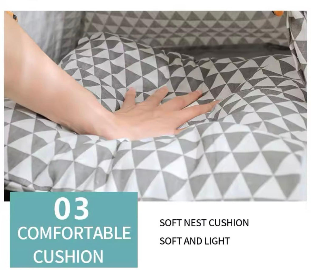 Portable Removable Washable Canvas Pet Dog Cat Tent Kennel Bed